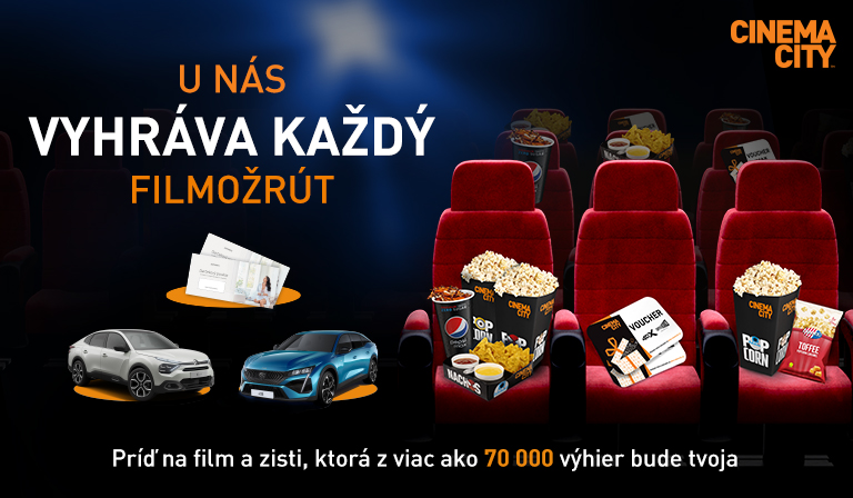 Vyhrajte auto s plnou nádržou na víkend: v letnej súťaži od Cinema City vyhráva každý filmožrút